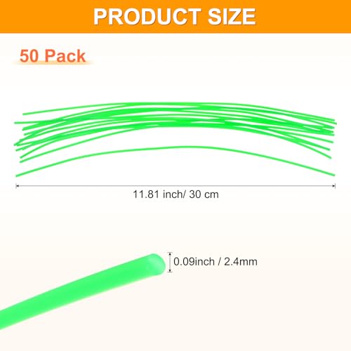 Líneas de corte precortadas de 0.095 x 12 pulgadas M METERXITY para desbrozadora de césped 4