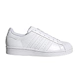 adidas superstar j, sneaker unisex - adulto, ftwr white ftwr white ftwr white, 40 eu