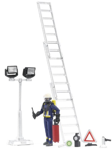 Bruder 62700 bworld Fireman Figure Set with Accessories