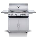 Blaze Premium LTE 32-Inch 4-Burner Natural Gas Grill w/Rear Infrared Burner & Grill Lights