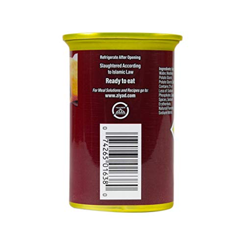 Ziyad Brand Premium Beef Luncheon Meat, Halal, Ready To Eat Meals, Great For Sandwiches! 12Oz #TOP2