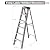 Ladder,6-Foot Fiberglass Step Ladder with Multi-Functional Top,250-Pound Load Capacity,for Stairs Home Indoor Outdoor Roof