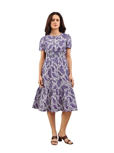 Robe en coton pour femme légère et fluide style décontracté