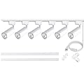 Yuemegou Super Brightness 25W 2000lm J&L Type LED Track Lighting System with 6.5 FT Track Rails and Ceiling Spotlight Fixture Installation Package, 6000K Cool Light Dimmable Brightness