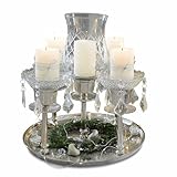 Couleur: argenté/transparent Loberon Chandelier Shaws, argenté/Transparent