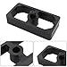 LVOUP 1 Inch Universal Billet Aluminum Leaf Spring Lowering Block Kit for Ride Height Adjustment 2 Pack Black