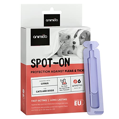 Flea & Tick Spot On For Cats & Dogs(160kg) 120 Days Protection 'Skin Safe' Flea Drops For