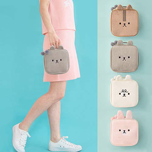 Trousse per trucchi con motivo a coniglio, borsa