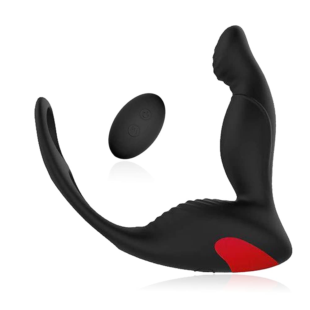 Vibratore a distanza con anello Fur Manner, vibratore silenzioso con telecomando, vibratore anale per la prostata G, modalità di vibrazione con USB