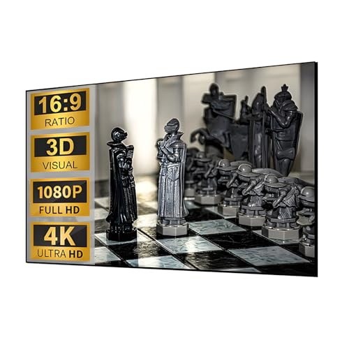 Pantalla fija de proyector 60 pulgadas 16:9 para pared
