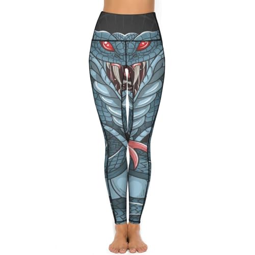 Legging yoga serpent taille haute gainant et extensible pour gym S