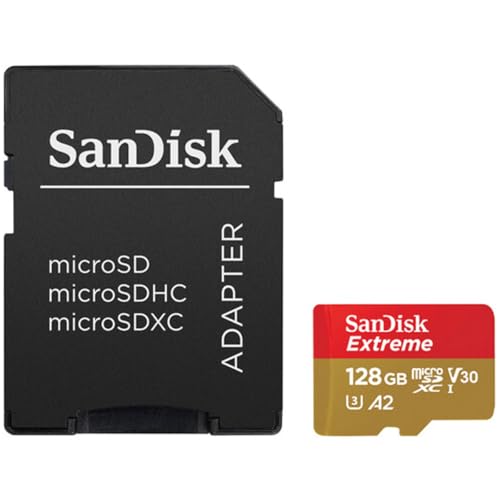 SanDisk Extreme 128GB UHS-I U3 microSDXC[J[h SDA_v^[t