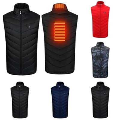Genérico - Chaleco Calefactable Hombre Moto  Chaqueta Calefactable Mujer Invierno  Chaleco Calentador Eléctrico  Chaquetas Con Calefaccion Ropa Camping Térmico No incluye pilas