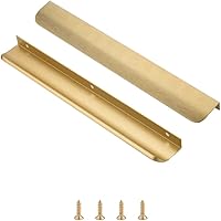 Vista 15 de Satanga Tiradores de Dedo Edge para Gabinete de Cocina, Perillas de Cajón de Perfil Bajo, Puerta, Tocador de Baño, Manijas Largas de Alacena