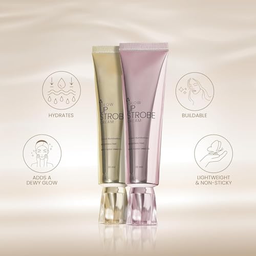 Image of Glow Up Strobe Cream with Jojoba Oil, Dewy Radiance, Hydrating, for All Skin Types, 30ml (2.Moonlit Glow)
