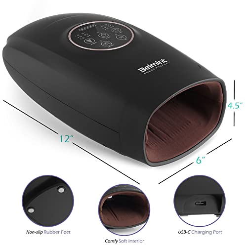 Belmint Hand Massager - Compression Hand Massager With Heat And Vibration - Provides Relief For Carpal Tunnel, Arthritis, Cramping, Wrist Or Hand Pain #TOP7