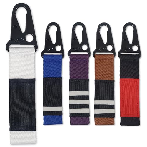 OKAPIS Jiu Jitsu Keychain BJJ Belt Promotion Gift Brazilian Jiu-Jitsu White Blue Purple Brown Black Belt Backpack Keyring