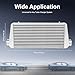 BJTDLLX Intercooler Kit, Universal Aluminum Intercooler 31