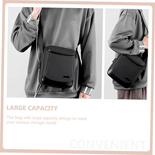 VALICLUD Plain Nylon Crossbody Briefcase for Men Stylish Shoulder Bag for Business Use3