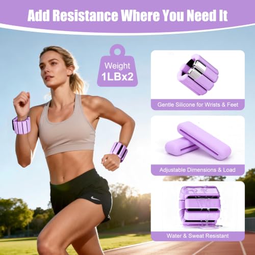 Pilates Equipment Set for Women – 21PCS Home Pilates Kit with Pilates Ring & Ball, Ankle & Wrist Weights, 4 Resistance Bands, Socks, Sliders, Storage Bag, Full Body Toning Pilates Set for Beginners by Kuspoex - Image 3