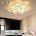 Produktbild Blume Kreative Deckenlampe LED Deckenleuchte Innen Decken Beleuchtung Für Schlafzimmer Wohnzimmer Mit Fernbedienung Küche Esszimmer Weiß Acryl Lampenschirm Dekorative Dimmable Lampe