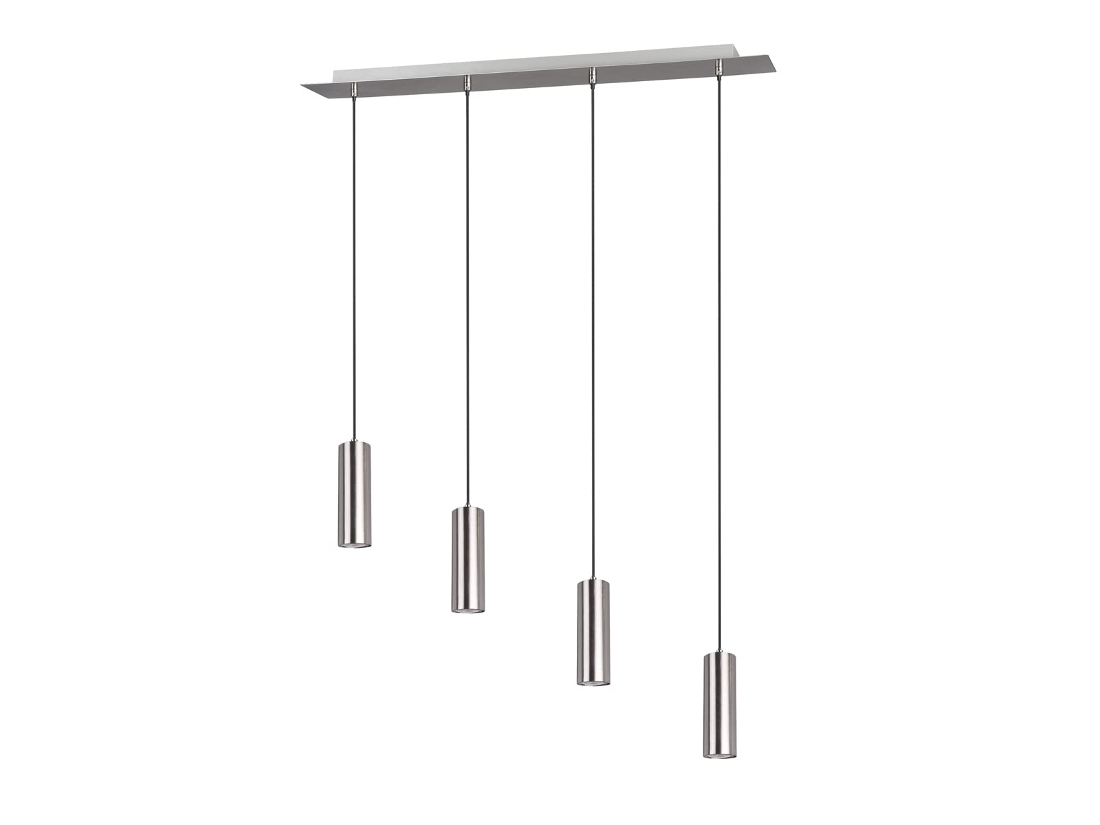 Trio Leuchten Marley 312400407 Luce PendentePendel 4-flammig, Argento (Nickel Satinato)