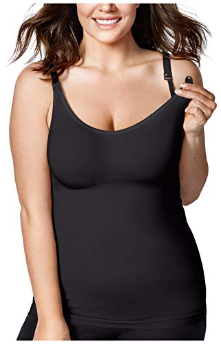 Bravado Designs Women's Maternity Body Silk Seamless Nursing Cami, Black, S