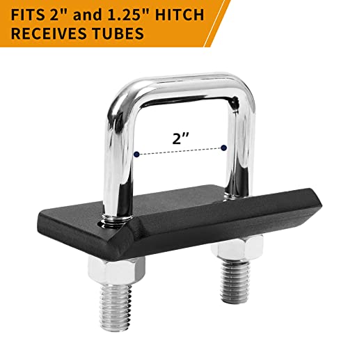 Hitch Tightener For 1.25" And 2" Hitches, Solid Steel Anti-Rattling Stabilizer, Rust-Free, Reducing Extra Movement Including Swaying, Rocking And Rattling Of Any Hitch-Mounted Accessory (1 Pack) #TOP2