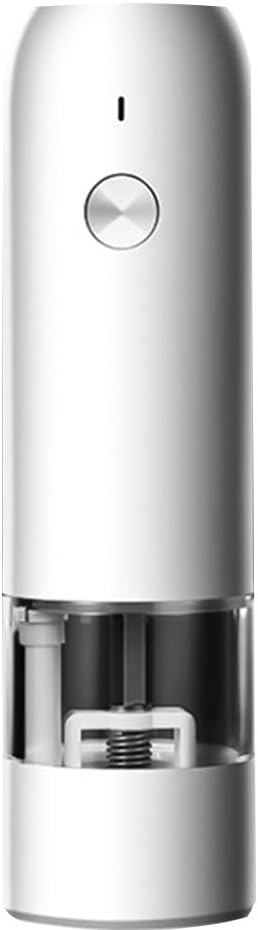 Seasoning Grinder Machine Pulverizer Grinding Bottle 6 Speed Adjustable Thickness(WHITE)