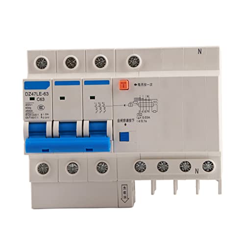 Disjoncteur protection multiple DZ47LE-63 230V pour une sécurité électrique durable