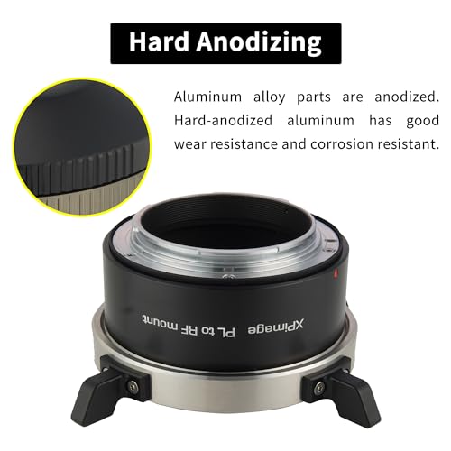 Ficha técnica XPIMAGE Anillo adaptador de montaje de lente PL-RF compatible con lente Arri PL a Canon EOS R RF sistema cámara digital sin espejo - Fernando Cortés