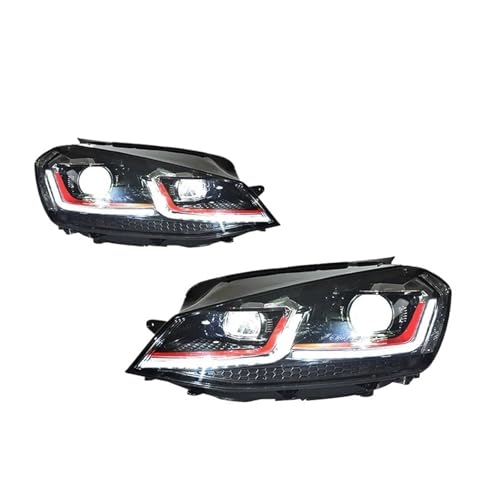Car Head Light Compatible For VW Golf 7 MK7.5 Gti LED 2013-2020 Headlight DRL Signal Projector Lens Auto Accembly(Without bulb)