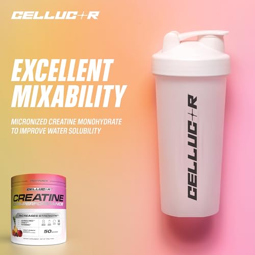 Image of Cellucor Creatine Powder, Fruit Punch Flavor - Increases Strength, Lean Muscle Mass & Endurance, Micronized Creatine for Fast Absorption, 5g Creatine per Serving, 50 Servings