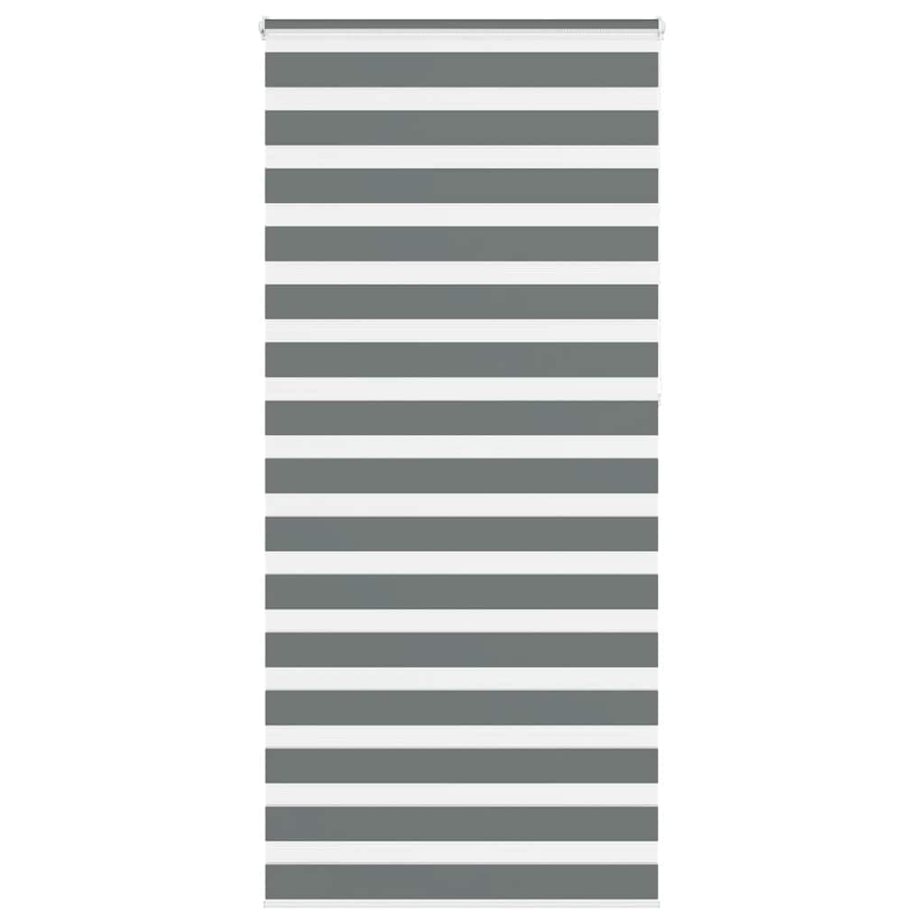 Vidaxl (Dark Grey, 95 X 230 Cm) Zebra Blind Black 105X100 Cm Fabric Width 100.9 Cm Polyester
