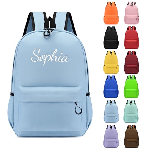 Generico Zaino Scuola Personalizzato con Nome, Zainetto ​Impermeabile Bambino &