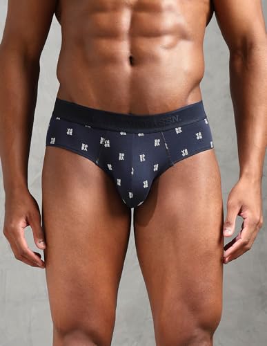 Image of U.S. Polo ASSN. Mens OEB16 Low Rise Printed Underwear Briefs - Pack of 3
