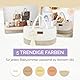 Yunioo Wickeltisch Organizer, windeltasche mit Fächern, Wickelorganizer Geschenke für Baby - Weiß Beige