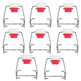 Papakesue 8 Pcs Flip Top Bottle Replacement Caps w/ 8 Sealing Silicone Gasket, Airtight Lids Leakproof Flip Top Stopper for 18mm Glass Bottles Swing Top Lids Fit 8/17.5/26/35oz Beer Bottles (8Pcs)