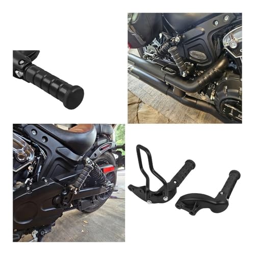 Repose-pieds arrière moto rabattable pour rouler à deux sur Scout et Bobber