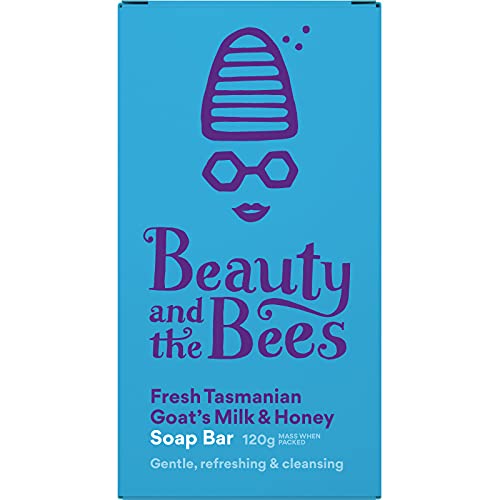 100% Natural Fresh Tasmanian Goats Milk & Honey Soap Bar Cleanser for Face Body - Good for Sensitive Skin - Handmade in Tasmania