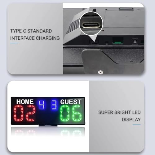 Tableau de bord électronique portable avec télécommande pour basket - 6