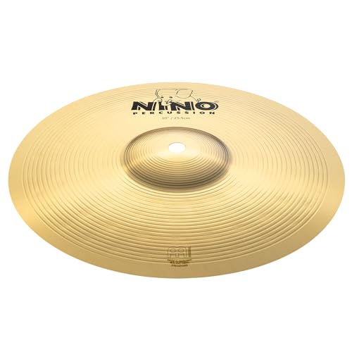 Brass Cymbals with Straps, Handheld 10\" Pair — for Classroom Music - Thumbnail 3
