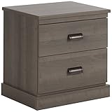 South Shore Gloria 2-Drawer Nightstand, Gray Maple