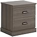 South Shore Gloria 2-Drawer Nightstand, Gray Maple