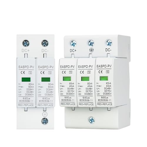 Protector contra sobretensiones fotovoltaico DC 3P 24V 20KA-40KA supresor de picos transitorios
