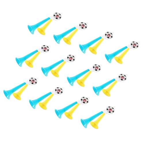 KOMBIUDA 12Pcs Plastic Trumpet Horns for Fans Cheering Random Air Horns for Football Events Sporting Events and Cheer Props