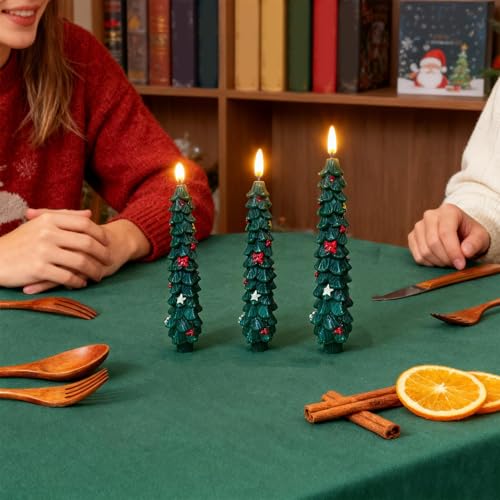 Velas de árbol de Navidad a pilas que eliminan los cables en las ventanas 6