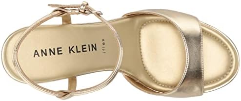 Anne Klein Women's Silas Wedge Sandal, Platinum, 8 | Image 4