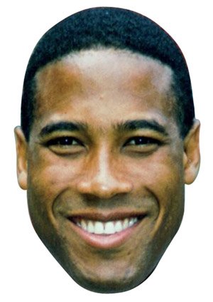 FoxyPrinting John Barnes Celebrity Cardboard Party Face Mask Fancy Dress