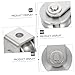 WOONEKY Steel Swivel Pulley Groove Design for Lifting and Towing Stainless Steel Construction for Industrial Applications and Fitness Equipment Use